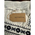 Blu Pepper  peasant blouse blue and white women's small NWT Photo 2