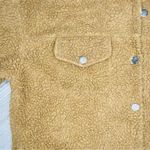 Ecowish Vintage 90’s brown fleece Sherpa button up  sweatshirt jacket large Photo 2
