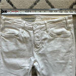 Anthropologie Exclusive Pilcro Classic White Script High-Rise Crop Flares size26 Photo 6
