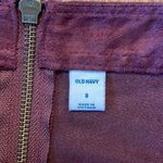 Old Navy Burgundy faux suede pocket front mini skirt 8 Photo 2