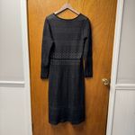 Gal Meets Glam  Heidi Long Sleeve Knit Sweater Pullover Midi Dress Lace Black XL Photo 10