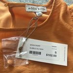 Moon River Orange Puff Sleeve Dress Photo 9