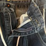 Commense Wide Leg Baggy Drawstring Racing Stripe High Waisted Denim Jeans M Blue Size M Photo 5