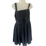 Proenza Schouler Black Cotton Silk Mini Dress Photo 7