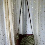 Handmade Handcrafted Sig Zane Material Single Button Closure Crossbody Bag Photo 3