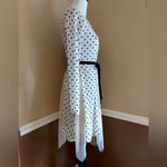 Ivory Lace & Black Polka Dot Asymmetric Hem Rockabilly ModCloth Dress by A’Reve White Size M Photo 3
