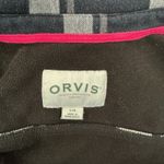 Orvis Classic Collection Black Plaid Fleece Lined Button Up Jacket sz L Photo 4