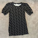 Socialite EUC Nordstrom Black Floral T-Shirt Dress, Size Small Photo 1