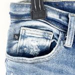 Judy Blue  Blue Denim Straight Fit Ripped Distressed High Rise Jeans, Size 28 Photo 9