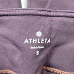 Athleta High Rise Chaturanga Athletic Work Out Leggings Tights Solid Purple S Photo 1