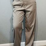 H&M Women Tan Chinos Relaxed Fit High Waist Straight Leg Size 10 Wide Waist Band Photo 0