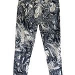 Ecru  Paisley Print Cropped Lightweight Ankle Pant Size 0 Photo 1