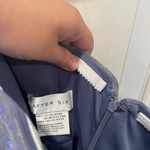 After Six  Ruffle Tiered‎ Skirt Metallic Pleated Midi Dress Size XS Photo 6