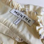 NEW Munthe Curtis Open Back Embroidered Floral Midi Dress Pale Yellow Size 8 Photo 9