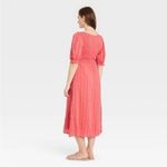 THE Nines by HATCH™ Elbow Sleeve Tonal Maternity Dress‎ Size Small Red Photo 2