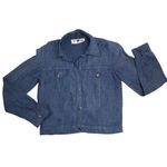 Blunauta Italian Linen Blue Gray Lightweight Denim Long Sleeves Button Shirt Top Photo 0