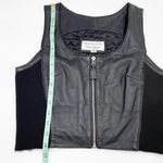 Vintage Brandon Thomas Genuine Black Leather Motorcycle Vest Women's Size Small Photo 10