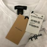 Halogen  Womens T Shirt Top Out of Office Sun Crew Neck Short Sleeve White S Photo 2