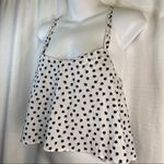 DL1961 ANTHROPOLOGIE PEARL STREET POLKA DOT White & Blue COTTON TANK TOP 🆕 Photo 5