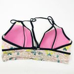 Victorias Secret VS PINK Womens Lightly Lined Velvet Floral Bralette Bra Size L Size L Photo 9