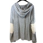 Light Blue & White Zip Up Sweater Photo 2