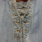 Philosophy Woman’s Sheath Denim Knee Length Short Sleeve Small Dress. 1638 Photo 5