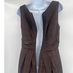 Vtg 90s Watters & Watters Silk Duipioni Cocktail Dress 6 Brown Wedding Empire Photo 6