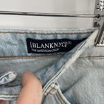 BLANKNYC Madison Crop High Rise Distressed Bandana Patch Jeans Size 25 Blue Photo 5