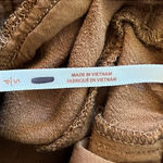 Free People  NWOT LINEN PLEATED PANTS SLOUCH HOBO HIPPIE BROWN SIZE SMALL Photo 5