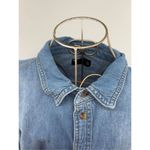 ASOS Curve Women’s Long Sleeve Button Down Denim Jean Shirt Size 14 100% cotton Photo 6