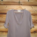 Cloth & Stone  Tencel Mini Dress Taupe Brown Photo 3