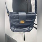 Leather cross body navy‎ blue bag Photo 6