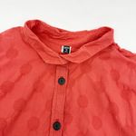 Dress To Kill Textured Cotton Split Back Tunic Lagenlook Rust Relaxed Button Size undefined Photo 3