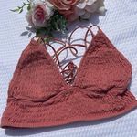 Victoria's Secret Pink Adjustable Strappy Back Bralette Size Small Coral Photo 0