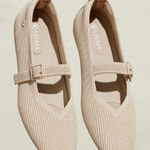 Vivaia Margot Mary Jane Comfort Old Money Washable Arch Support Flats Almond 9.5 Photo 0