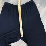 Eileen Fisher Eileen‎ Fisher Textured Crinkle Wide Leg Crop Pull On Pants Black Medium Photo 8