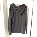 Ralph Lauren Lauren  Black Wrap v neck Hoodie top pullover women size XL Photo 7