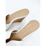 Veronica Beard Dali Single Leather Wedge Sandals White Leather 6.5 Photo 5