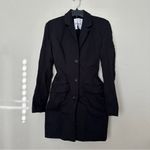 House Of CB ‎ Amia Black Blazer Mini dress black size S Tall NWOT Photo 3