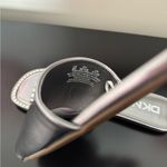 DKNY by Donna Karen Metallic Silver And Rhinestone Slide On Sandals Size 8 Photo 6