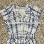 Rails Karla V-Neck Smocked Short Sleeve Mini Dress in Coast Blue Tie Dye Medium Photo 9
