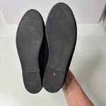 VTG Black Suede Loafers POODLE DOG CHARMS Womens 7 Designer Quirky Leather Shoes Photo 6