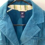 Gap  Blazer‎ 100% Cotton Teal Blue​ Photo 4