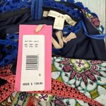 Chelsea and Violet Tropical Crochet Halter Dress NEW Boho Backless Deep V Ruffle Photo 4