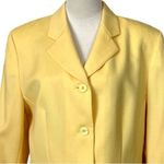 Pendleton  Vintage Blazer Wool Flap Pocket 2 Button Butter Yellow Women’s Size 12 Photo 4