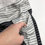 Athleta Relay Cropped Legging Striped Black White Photo 7