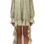 We Wore What Floral Tie Neck Long Sleeve High-Low Dress size Medium Photo 2