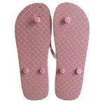Pink Bridesmaid Glitter Flip Flops Size LARGE 9/10 Photo 2
