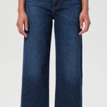 AGOLDE  Ren Jeans Size 31 Dark Wash Wide Leg Denim Photo 0