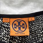 Tory Burch Black and Gray Fitted Short Sleeve Tee Photo 3